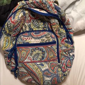 Blue and yellow Vera Bradley backpack